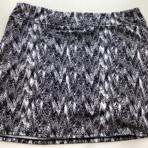 Black White  Athletic Skirt Skort Tennis Pickleball Tranquility Colorado Clothin